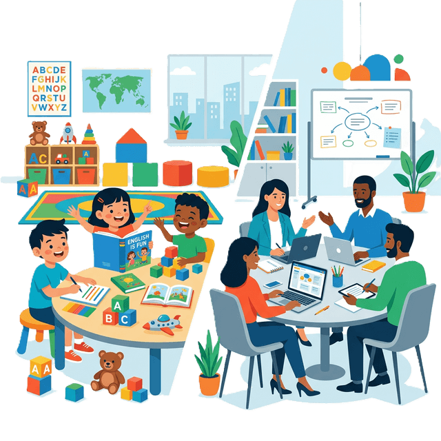 Illustration of young learners